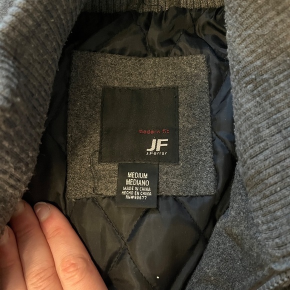 J. Ferrar Utility Grey Winter Jacket - Picture 3 of 3